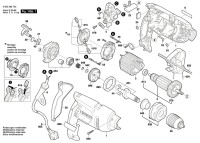 Bosch 0 603 386 703 Psb 700 Re Percussion Drill 230 V / Eu Spare Parts